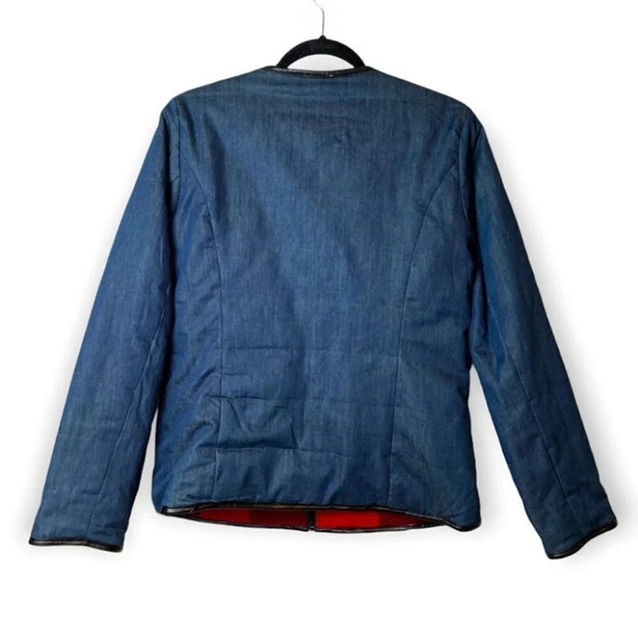 Tribal Jeans  Reversible Buffalo Plaid & Denim Jacket - Picture 4 of 13